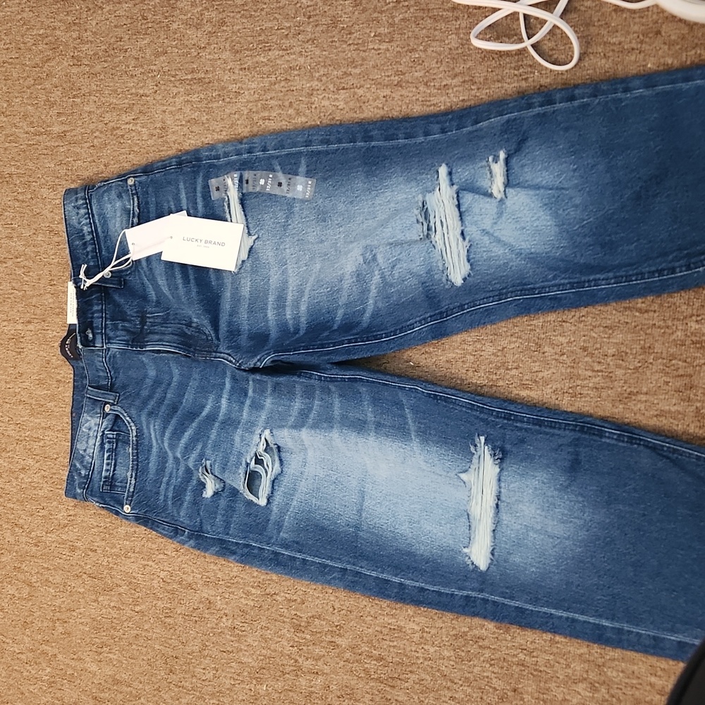 Boy midrise relaxed straight jeans